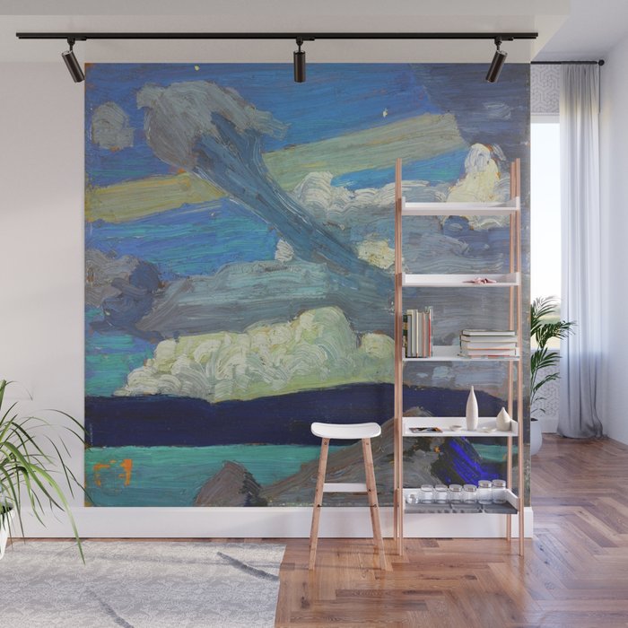 Tom Thomson Clouds ("The Zeppelins") 1915 Canadian Landscape Artist Wall Mural Gallery Image 1