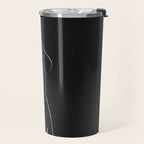 Minimal Line Drawing Figure Travel Mug Gallery Image 2