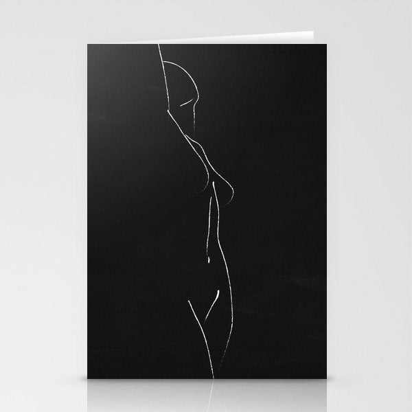 Minimal Line Drawing Figure Stationery Card Gallery Image 2