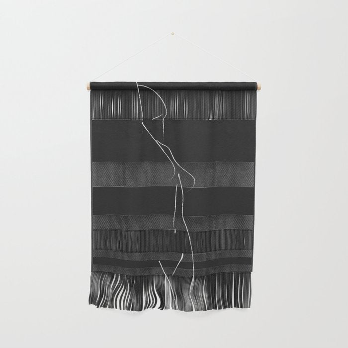 Minimal Line Drawing Figure Wall Hanging Gallery Image 1