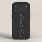 Minimal Line Drawing Figure iPhone Case Gallery Image 3