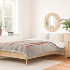 Red Vintage Skis Duvet Cover Gallery Image 2