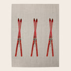 Red Vintage Skis Poster Gallery Image 4
