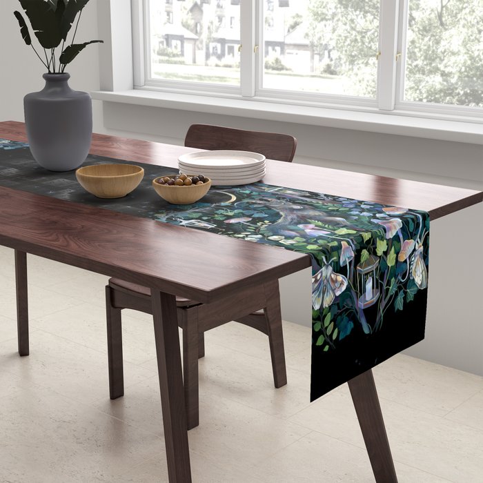 Black Goat Moon Garden Table Runner Gallery Image 2