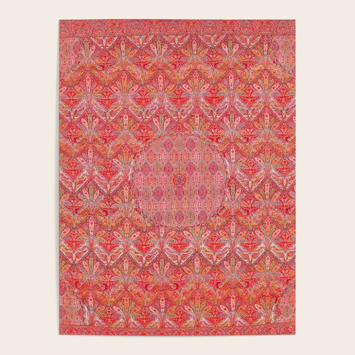 Kashmir North Indian Moon Shawl Print Poster Gallery Image 4