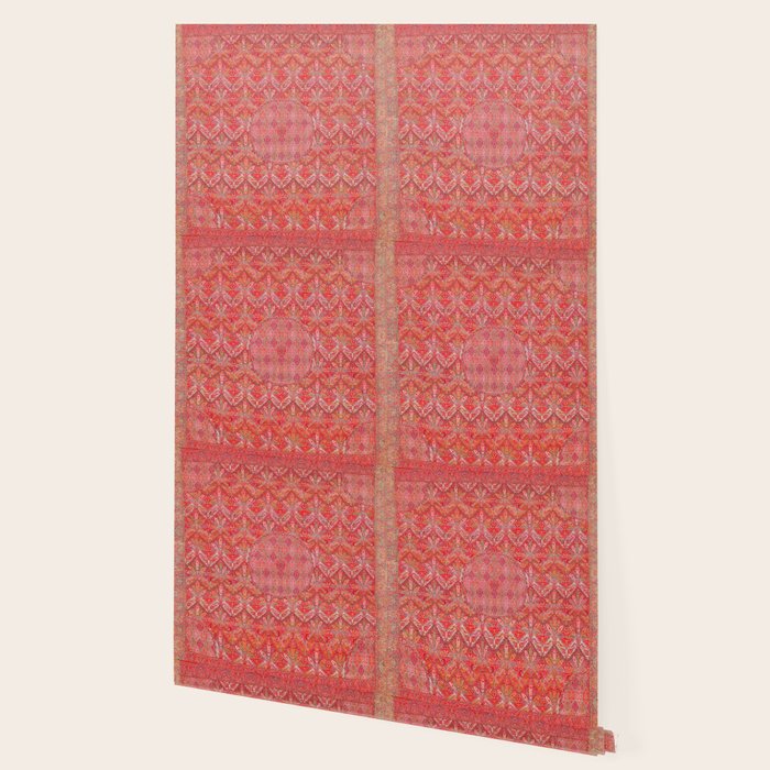 Kashmir North Indian Moon Shawl Print Wallpaper Gallery Image 2