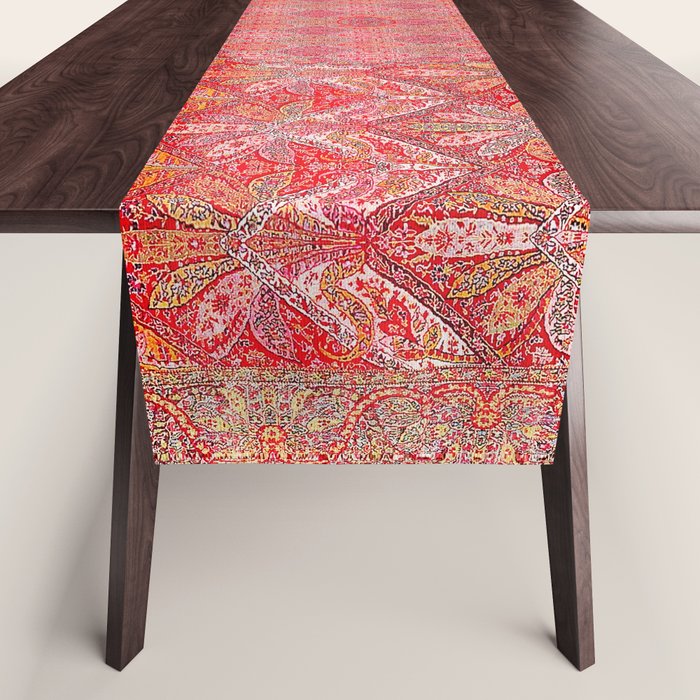 Kashmir North Indian Moon Shawl Print Table Runner Gallery Image 1