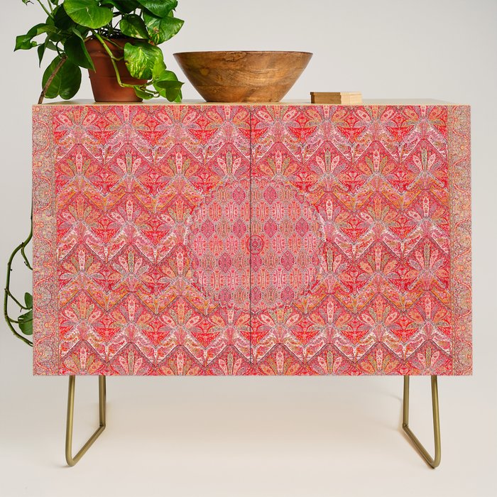 Kashmir North Indian Moon Shawl Print Credenza Gallery Image 1