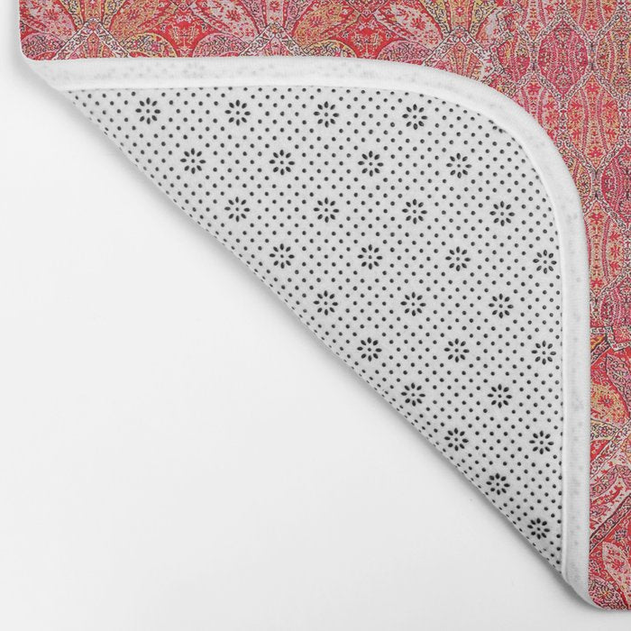 Kashmir North Indian Moon Shawl Print Bath Mat Gallery Image 2
