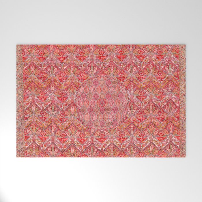 Kashmir North Indian Moon Shawl Print Welcome Mat Gallery Image 1