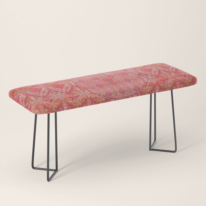 Kashmir North Indian Moon Shawl Print Bench Gallery Image 1