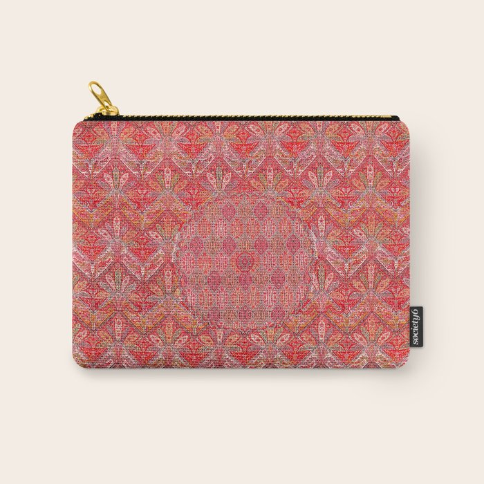 Kashmir North Indian Moon Shawl Print Carry All Pouch Gallery Image 1