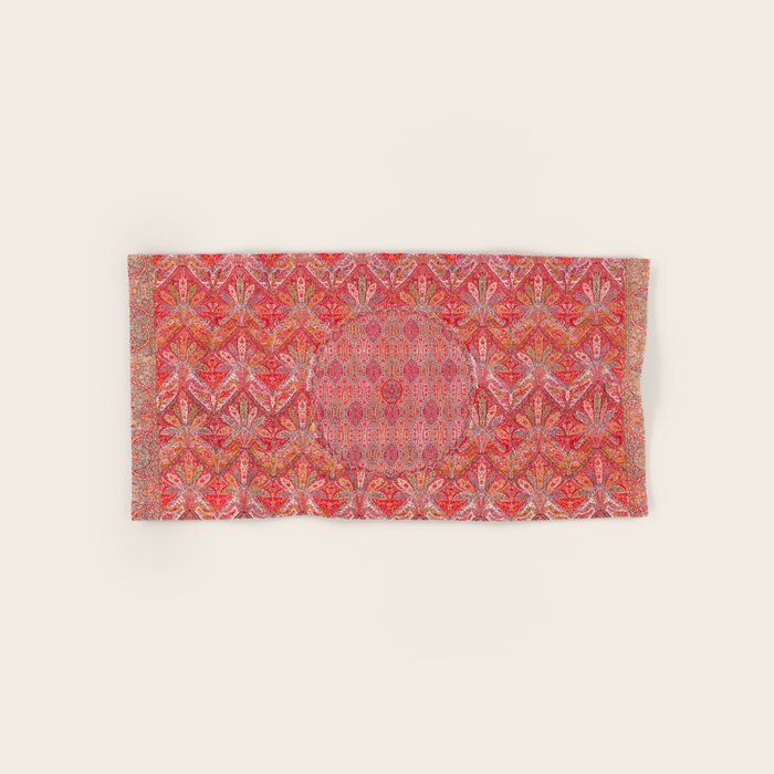 Kashmir North Indian Moon Shawl Print Bath Towel Gallery Image 1