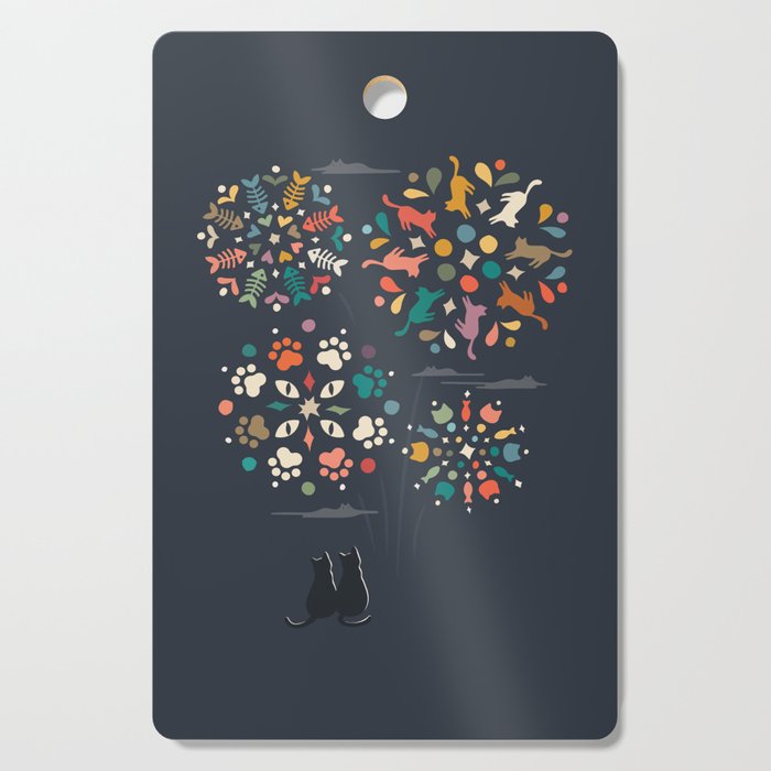 Cat Landscape 143 Cutting Board Gallery Image 1