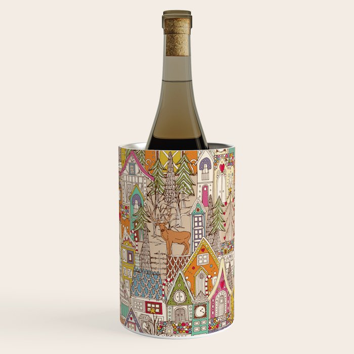 vintage gingerbread town Wine Chiller Gallery Image 1