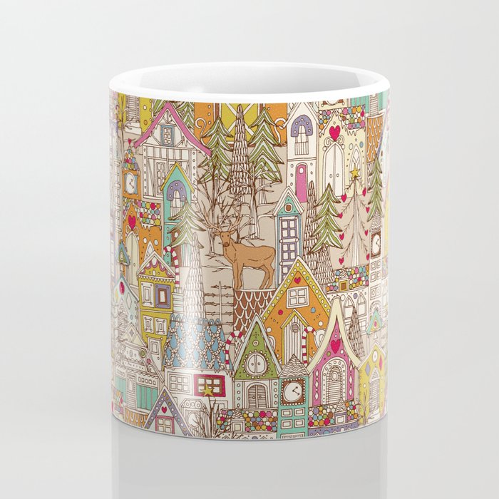 vintage gingerbread town Coffee Mug Gallery Image 4