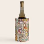vintage gingerbread town Wine Chiller Gallery Image 2