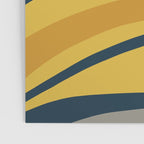 Organic Topography Abstract in Mustard, Navy Blue, Gray, and White  Poster Gallery Image 3