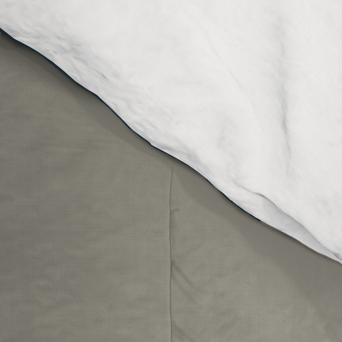 Organic Topography Abstract in Mustard, Navy Blue, Gray, and White  Comforter Gallery Image 4