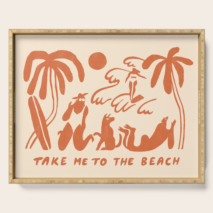 Take me to the beach Serving Tray Gallery Image 1