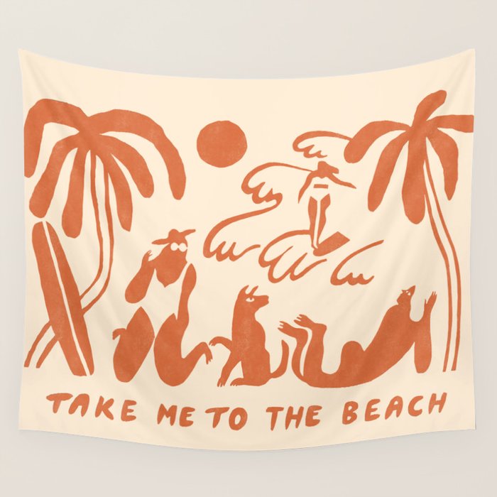 Take me to the beach Wall Tapestry Gallery Image 4