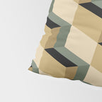 Cuboid Geometric Abstract Shapes Pattern XII Pillow Sham Gallery Image 4