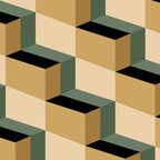 Cuboid Geometric Abstract Shapes Pattern XII Coffee Mug Gallery Image 2