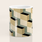 Cuboid Geometric Abstract Shapes Pattern XII Coffee Mug Gallery Image 4