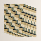 Cuboid Geometric Abstract Shapes Pattern XII Wrapping Paper Gallery Image 3