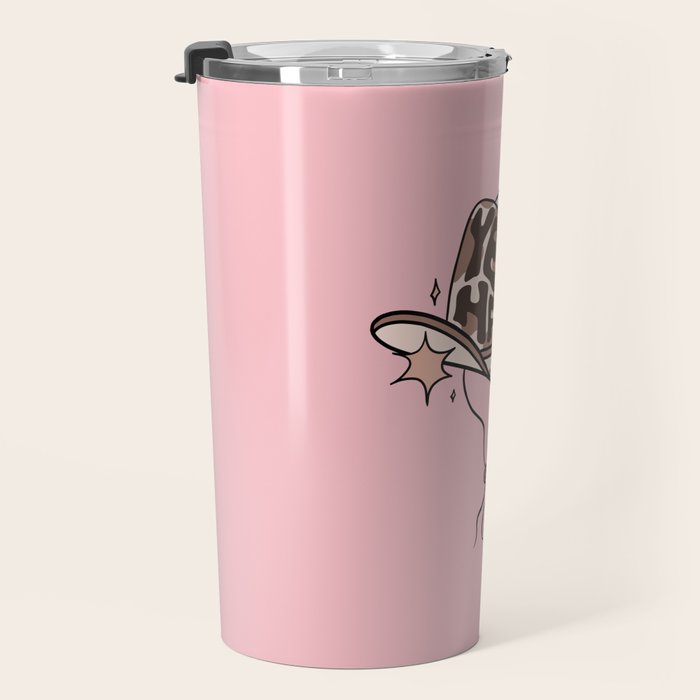 Yeehaw Cowboy Hat Inspired by PANTONE 17 1230 Mocha Mousse Travel Mug Gallery Image 3
