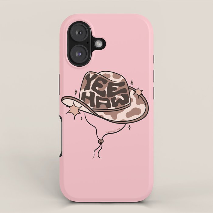 Yeehaw Cowboy Hat Inspired by PANTONE 17 1230 Mocha Mousse iPhone Case Gallery Image 1