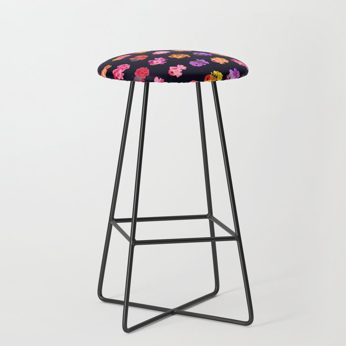 Flower goldfish - dark Stool Gallery Image 1