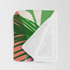 Modern Breezy Hawaiian Print  Throw Blanket Gallery Image 3