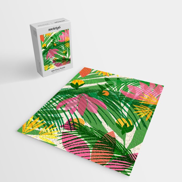 Modern Breezy Hawaiian Print  Jigsaw Puzzle Gallery Image 2