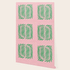 Two Ferns: Azalea & Ocean Green Wallpaper Gallery Image 2