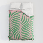 Two Ferns: Azalea & Ocean Green Comforter Gallery Image 6