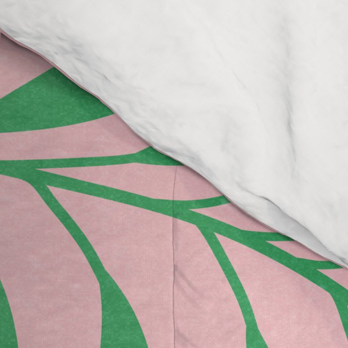 Two Ferns: Azalea & Ocean Green Comforter Gallery Image 4