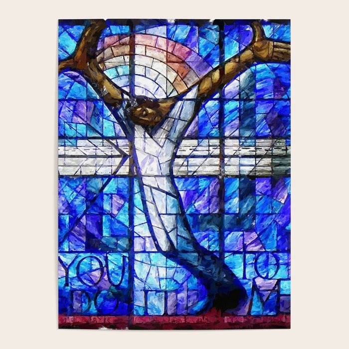 African American Portrait Painting of the Wales window at the 16th Street Baptist by Jeanpaul Ferro Poster Gallery Image 4