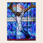 African American Portrait Painting of the Wales window at the 16th Street Baptist by Jeanpaul Ferro Poster Gallery Image 4