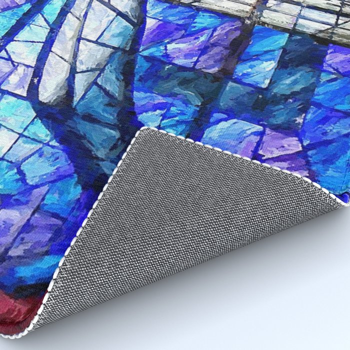 African American Portrait Painting of the Wales window at the 16th Street Baptist by Jeanpaul Ferro Rug Gallery Image 4