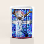 African American Portrait Painting of the Wales window at the 16th Street Baptist by Jeanpaul Ferro Coffee Mug Gallery Image 4