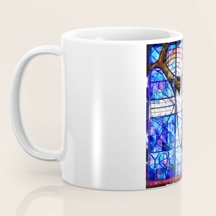 African American Portrait Painting of the Wales window at the 16th Street Baptist by Jeanpaul Ferro Coffee Mug Gallery Image 3