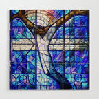 African American Portrait Painting of the Wales window at the 16th Street Baptist by Jeanpaul Ferro Wood Wall Art Gallery Image 1