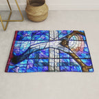 African American Portrait Painting of the Wales window at the 16th Street Baptist by Jeanpaul Ferro Rug Gallery Image 1