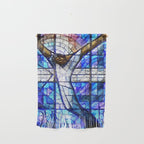 African American Portrait Painting of the Wales window at the 16th Street Baptist by Jeanpaul Ferro Wall Hanging Gallery Image 1
