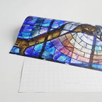 African American Portrait Painting of the Wales window at the 16th Street Baptist by Jeanpaul Ferro Wrapping Paper Gallery Image 2