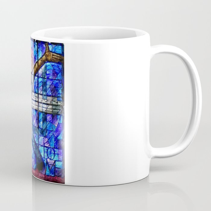 African American Portrait Painting of the Wales window at the 16th Street Baptist by Jeanpaul Ferro Coffee Mug Gallery Image 1