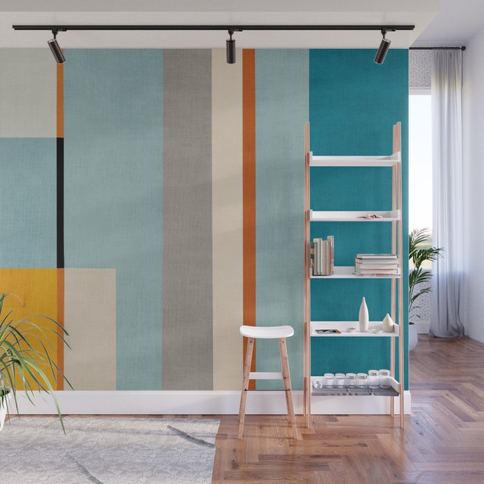Geometric Minimalist Modern Artwork Wall Mural Gallery Image 1