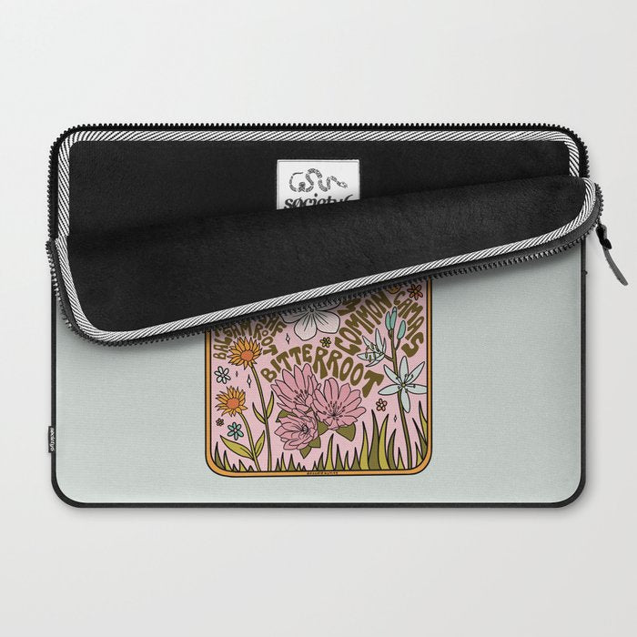 Montana Wildflowers Laptop Sleeve Gallery Image 2