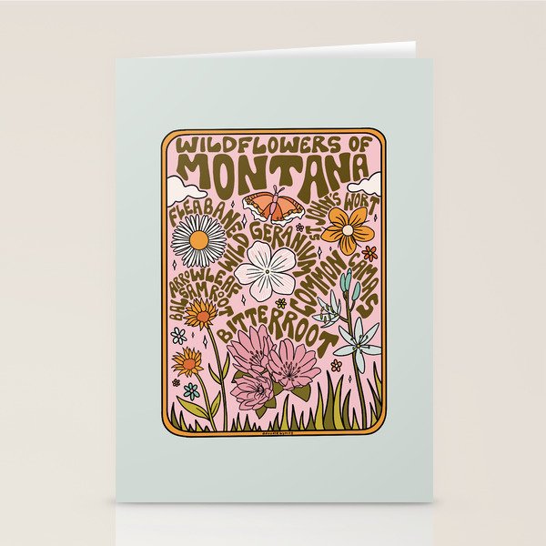 Montana Wildflowers Stationery Card Gallery Image 2